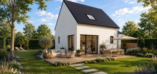 Maison neuve à Locminé, Bretagne