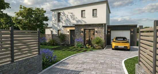 Maison neuve à Locoal-Mendon, Bretagne