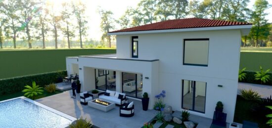 Maison neuve à Villeneuve-la-Rivière, Occitanie