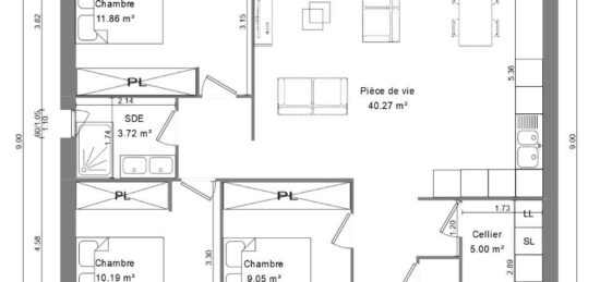 Maison neuve à , Cher