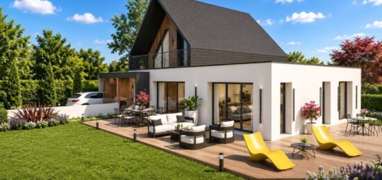 Maison neuve à Marzan, Bretagne