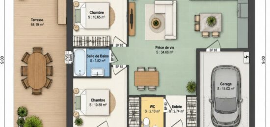 Maison neuve à , Seine-Maritime