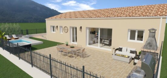 Maison neuve à Cruzy, Occitanie