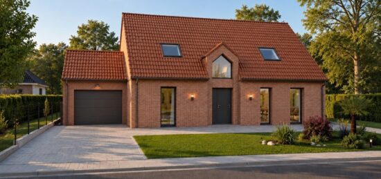 Maison neuve à Tourmignies, Hauts-de-France