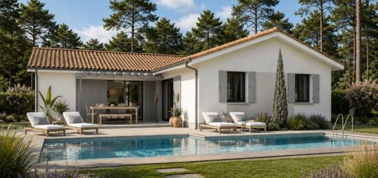 Maison neuve à Angresse, Nouvelle-Aquitaine