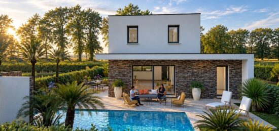 Maison neuve à Pollestres, Occitanie