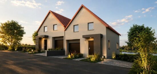 Maison neuve à Osthoffen, Grand Est