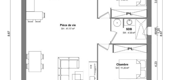 Maison neuve à , Var