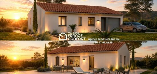 Maison neuve à Saussines, Occitanie
