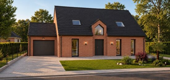 Maison neuve à Courchelettes, Hauts-de-France