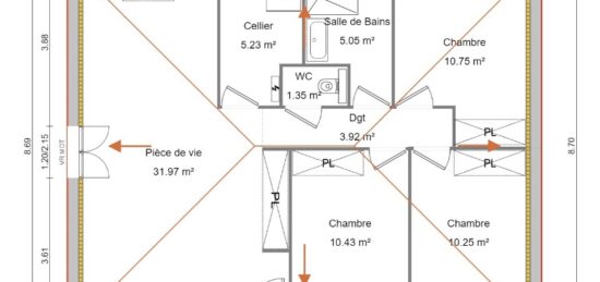 Maison neuve à , Haute-Loire