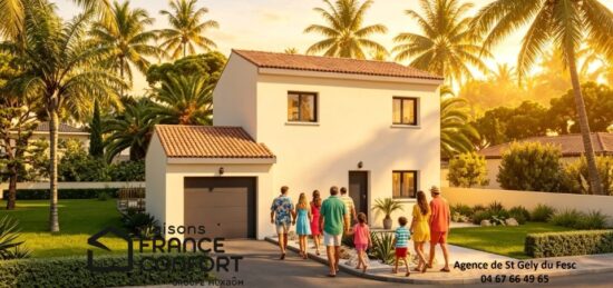 Maison neuve à Notre-Dame-de-Londres, Occitanie